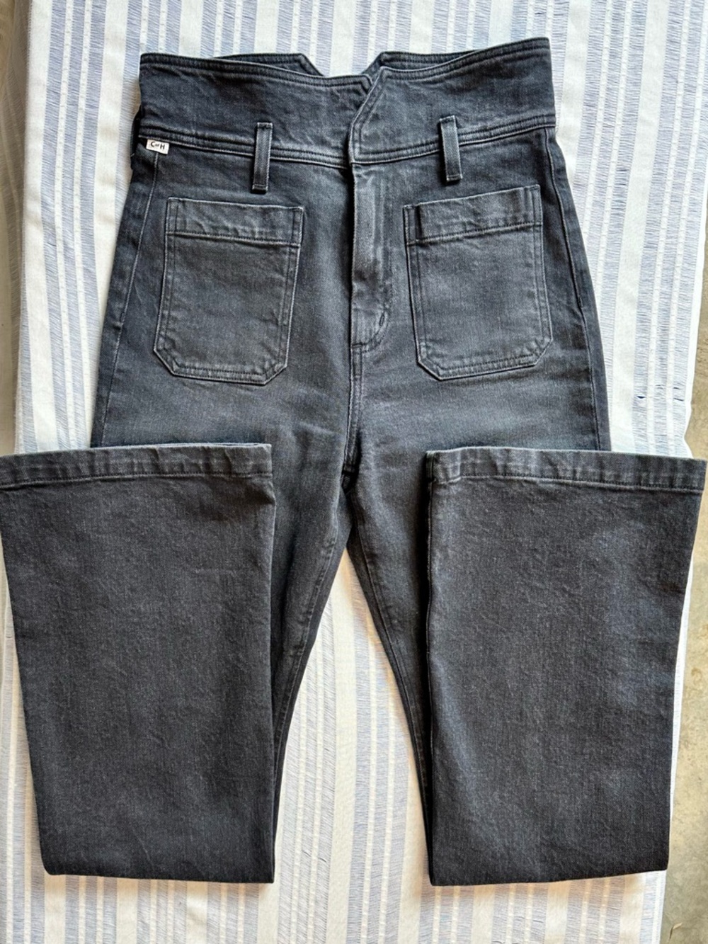 Citizens of Humanity black high-rise flare jeans, size 26 NWOT